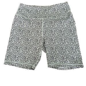 Bike Shorts Green Black Large Animal Print